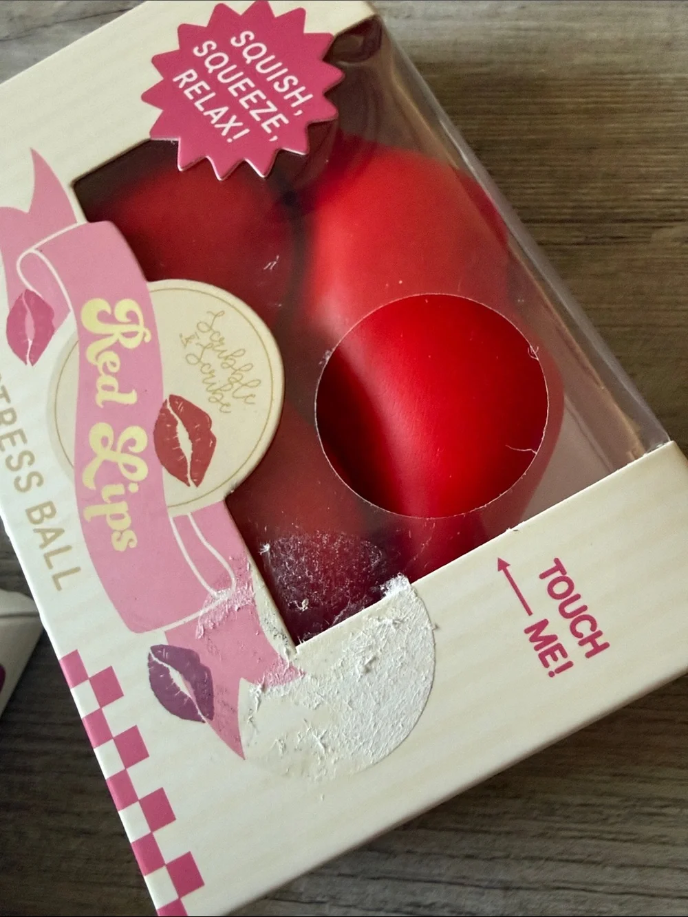 Red lips Stress Ball set of 2